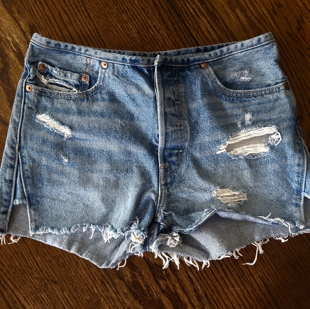 Levi's 501 Premium Distressed Shorts SOLD